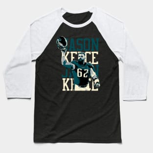 Jason Kelce Graphic Art Baseball T-Shirt